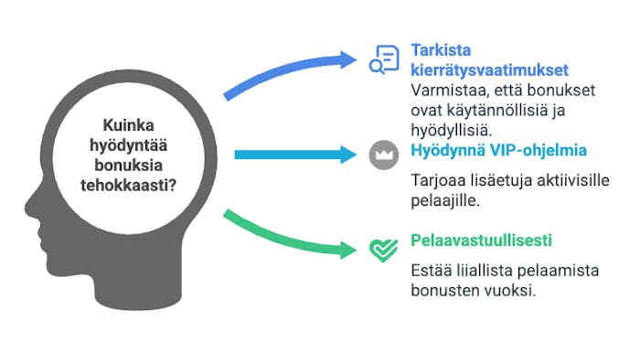 Vinkkejä bonusten hyödyntämiseen
